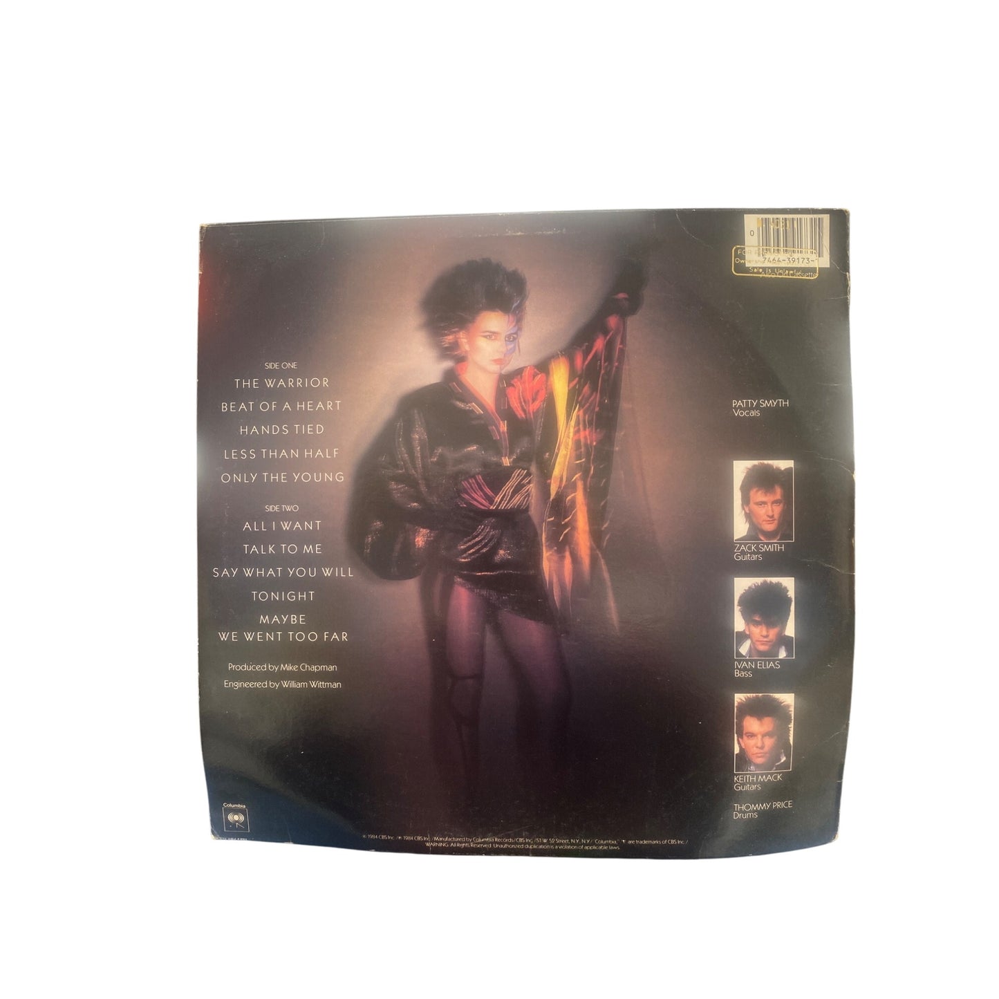 Scandal Featuring Patty Smyth "Warrior" Vinyl LP Record