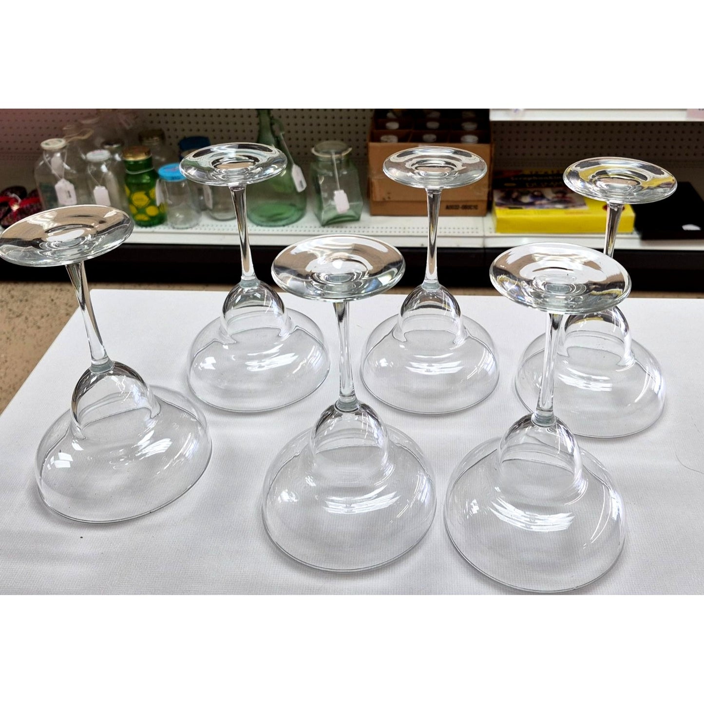 Clear Margarita Glasses Stemware Cocktail Glass 8 Oz Capacity Set 6