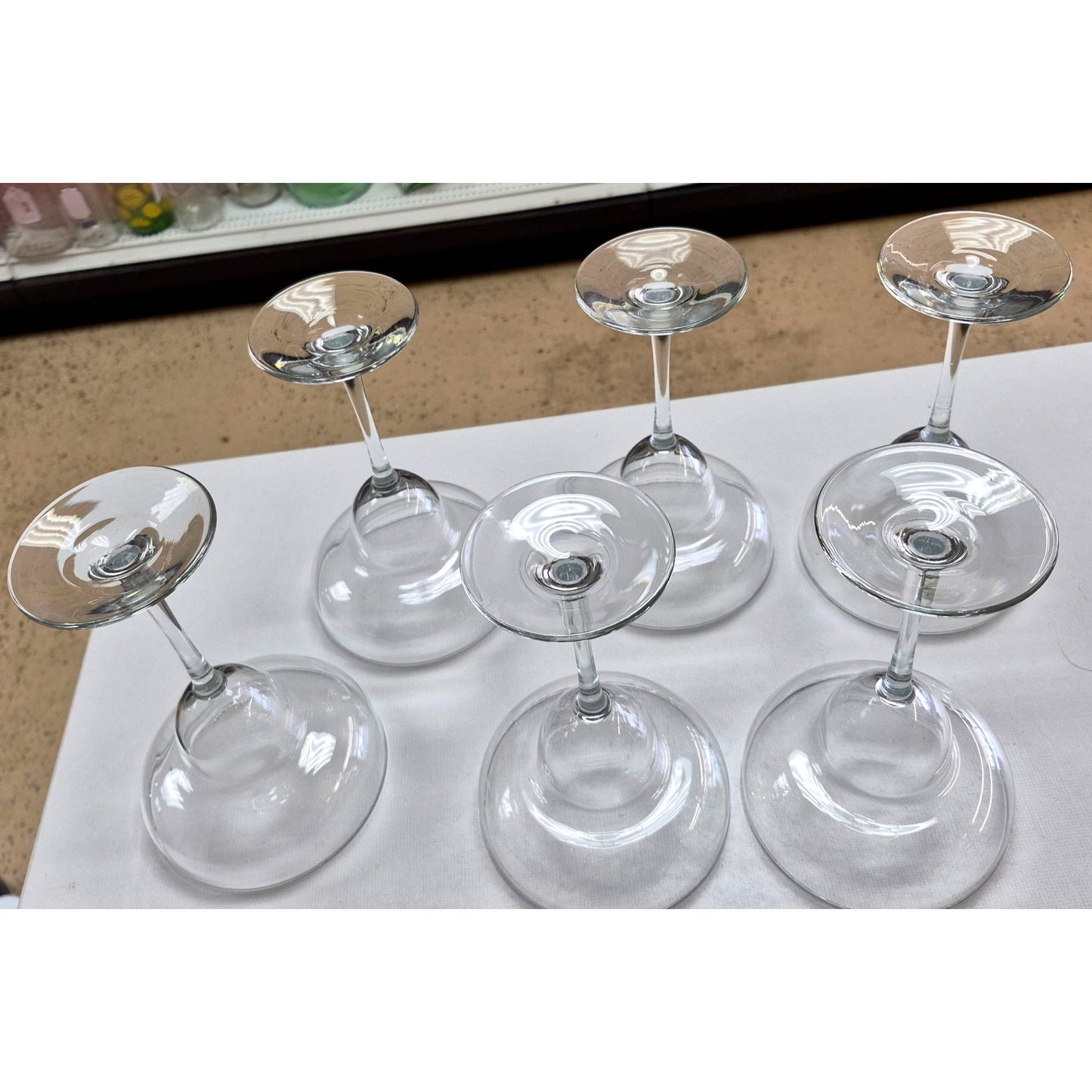 Clear Margarita Glasses Stemware Cocktail Glass 8 Oz Capacity Set 6