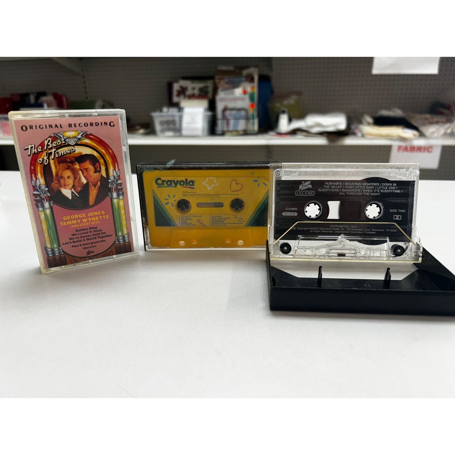 Cassette Tape Collection Lot - George Jones Crayola Lullabies & Various Artists