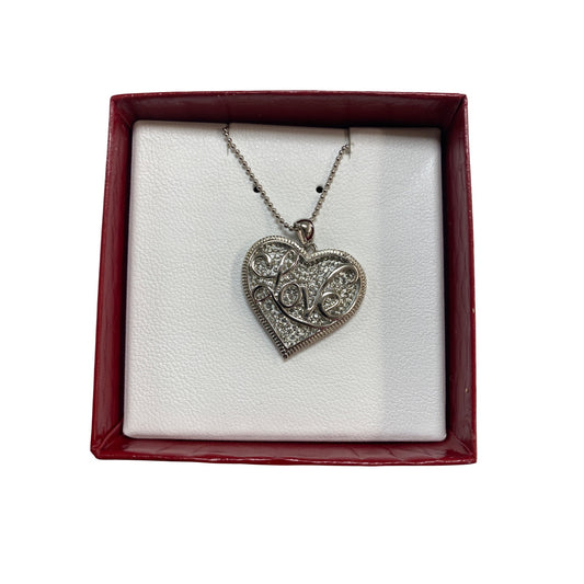 Sterling Silver Heart Pendant Necklace