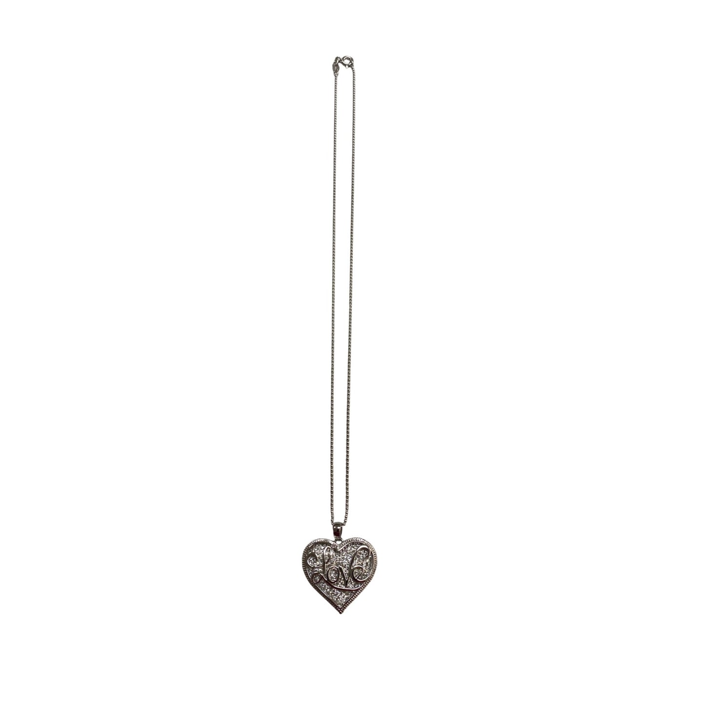 Sterling Silver Heart Pendant Necklace