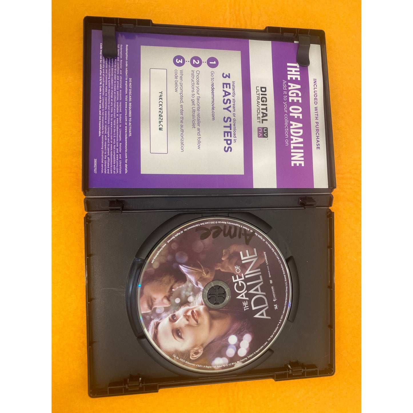 The Age Of Adaline DVD + Digital