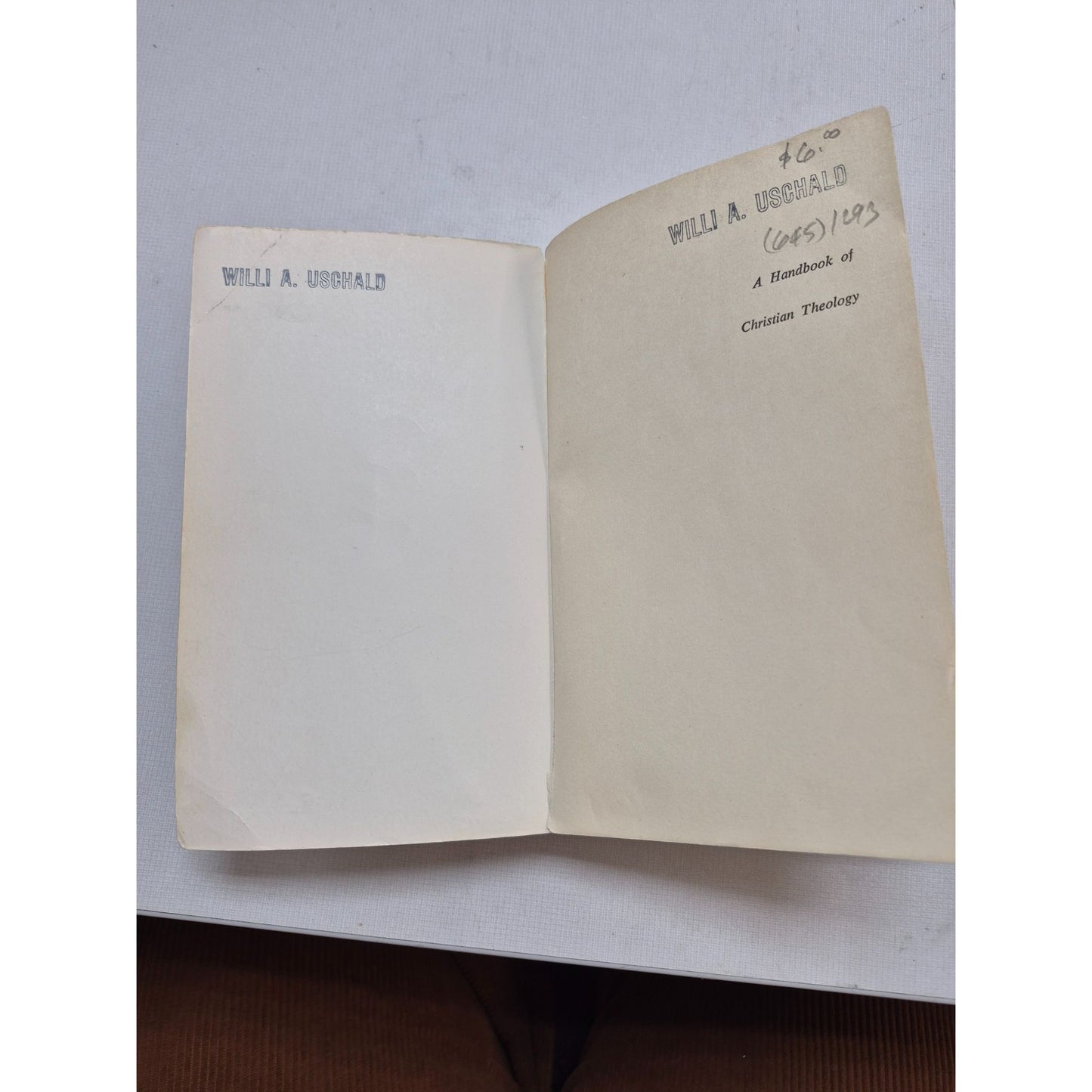 A Handbook Of Christian Theology By Meridian Books 1958 Paperback