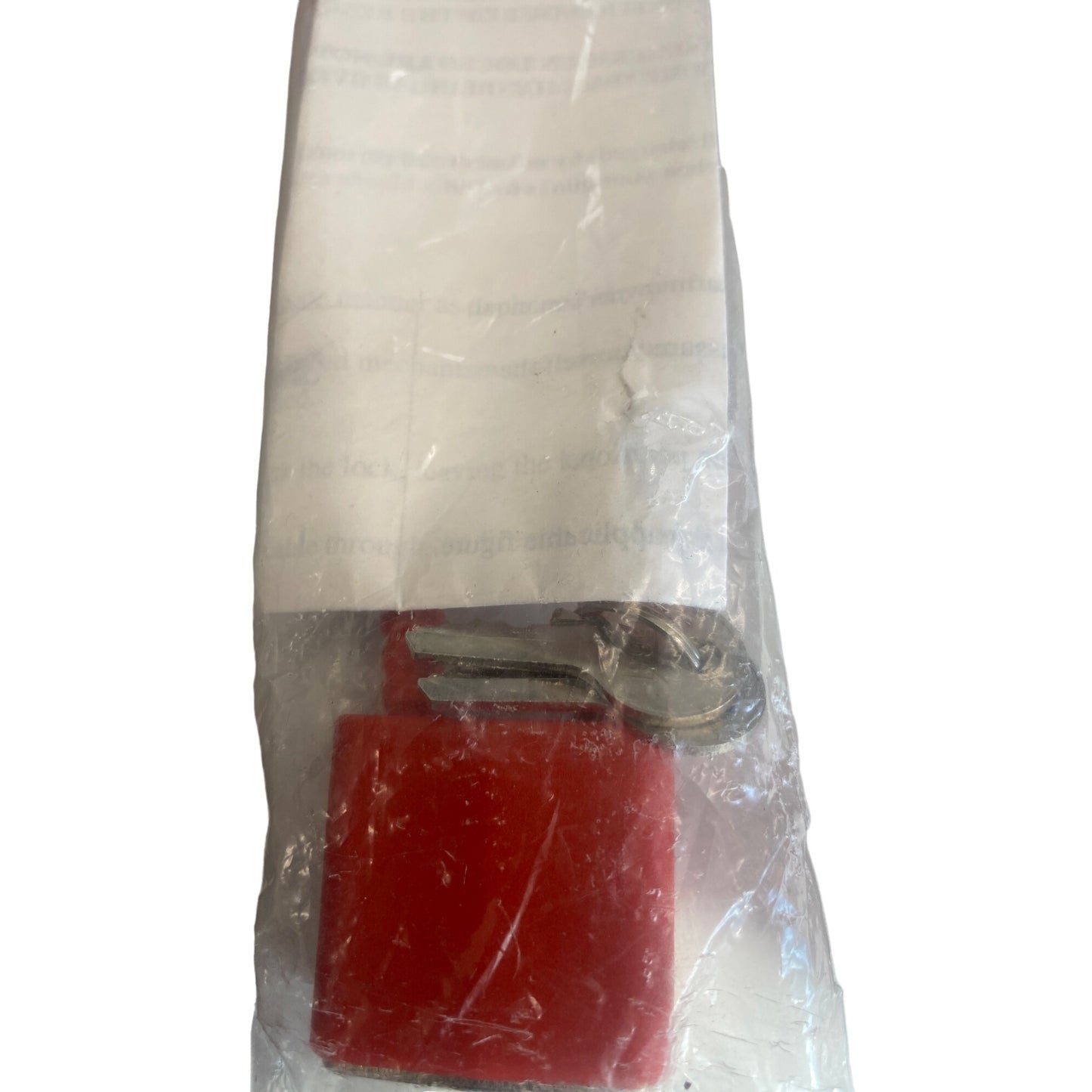 Red Cable Combination Lock With Key