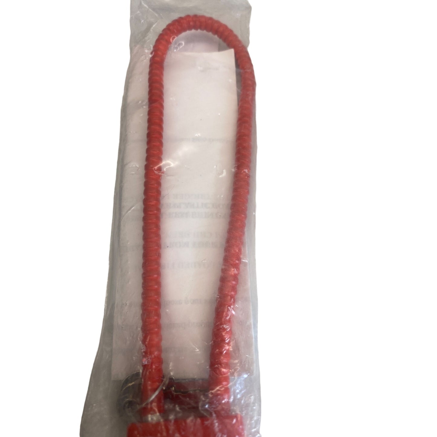 Red Cable Combination Lock With Key