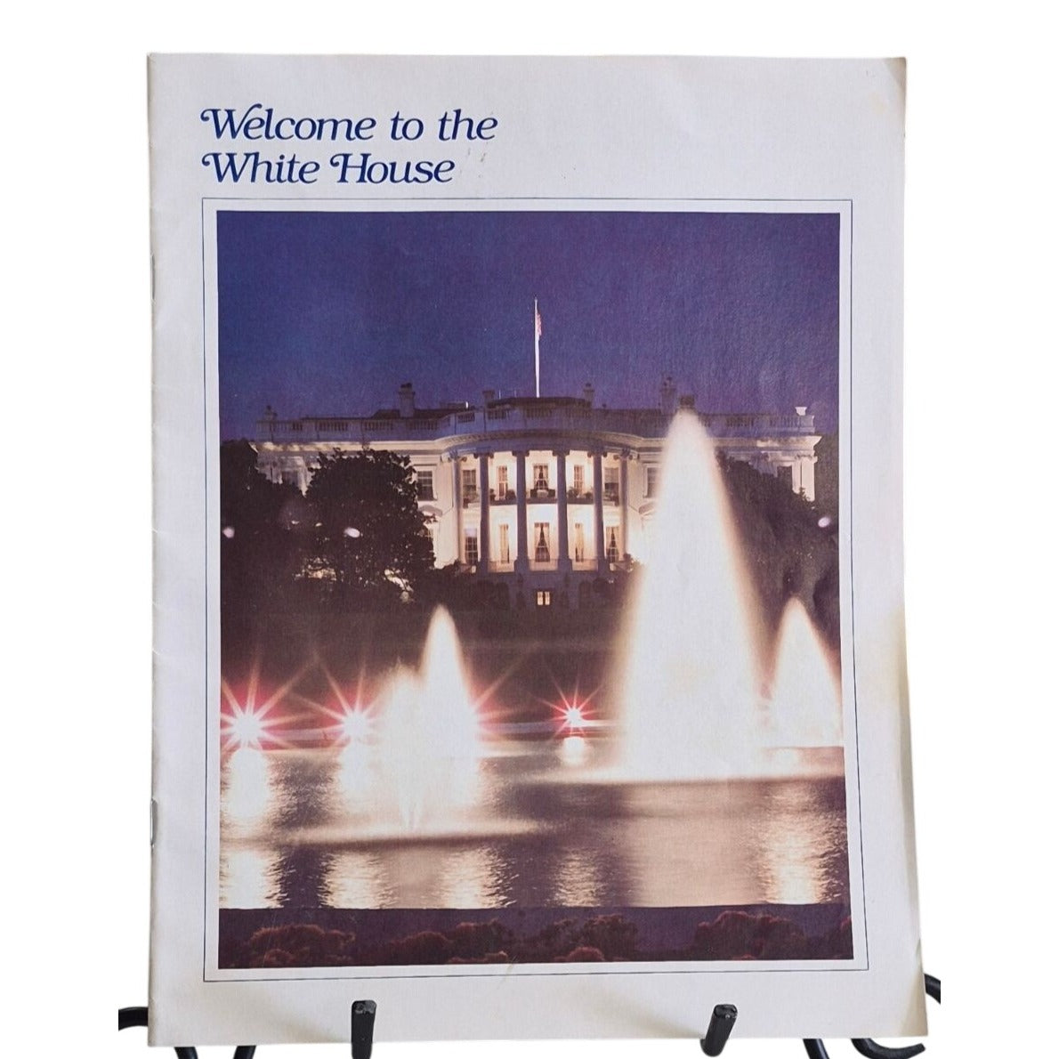 Welcome To the White House Booklet Ronald Reagan Historic Guide 1980s