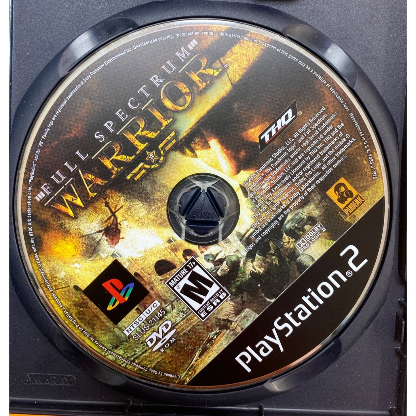 Full Spectrum Warrior PlayStation 2 Game
