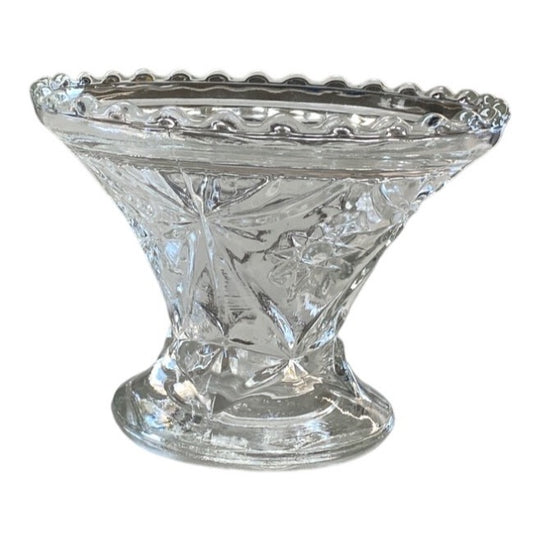 Vintage Cut Glass Decorative Bowl