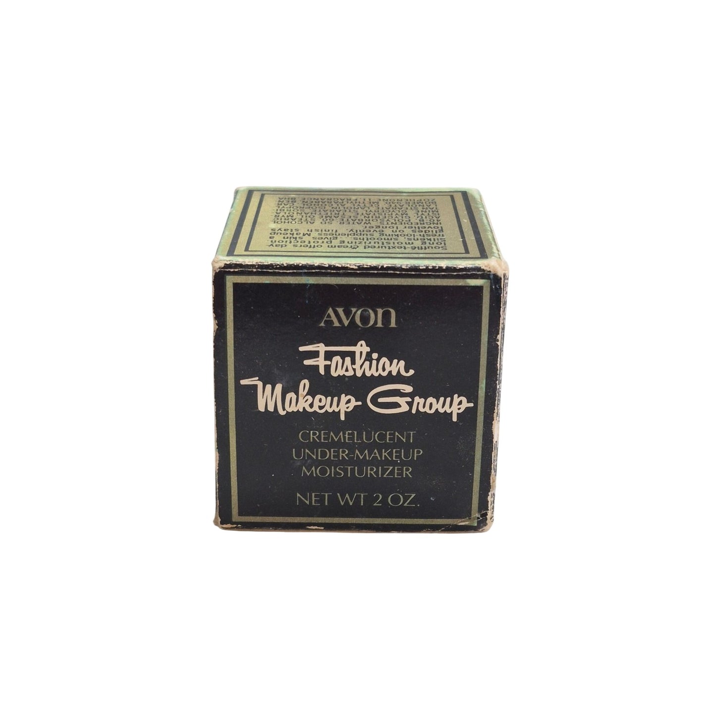 Avon Vintage Black Jar Box 2 oz EMPTY