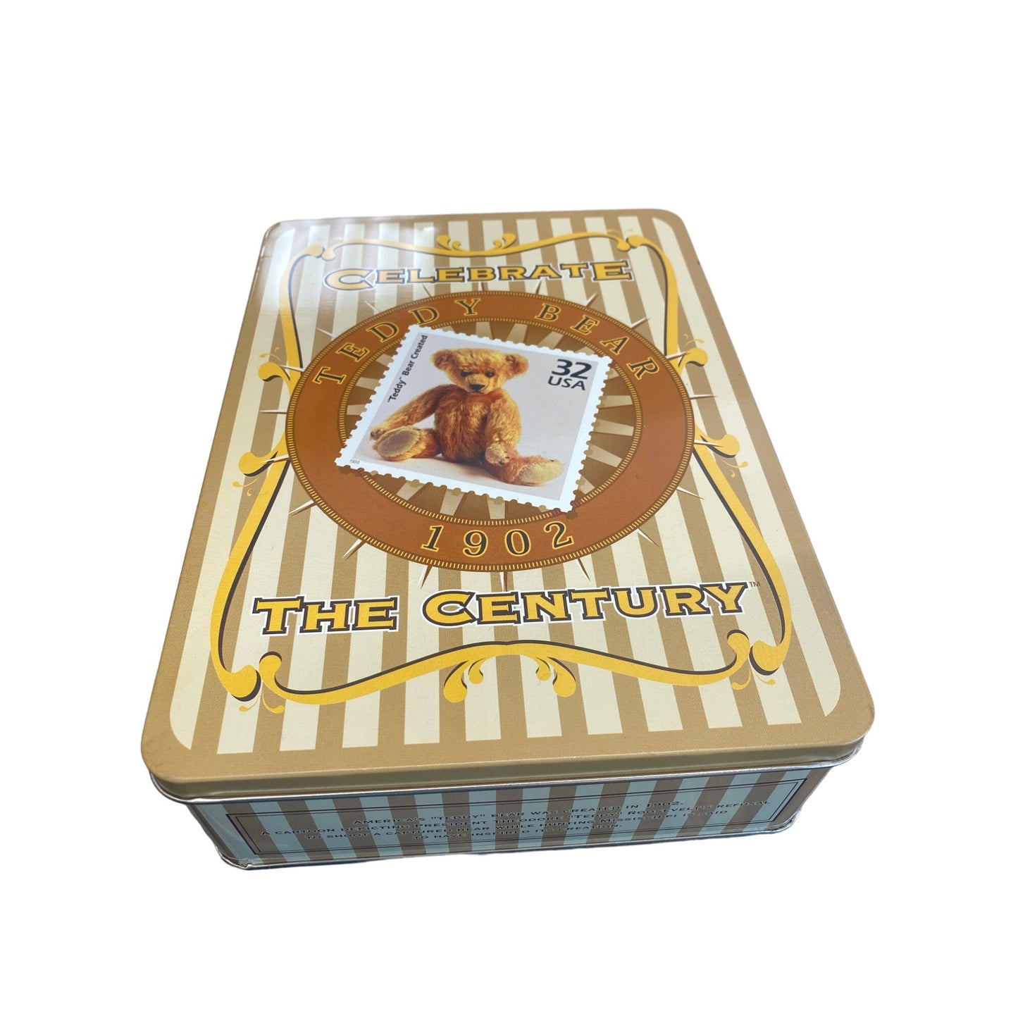 Celebrate Teddy Bear 1902 Collectible Tin Box