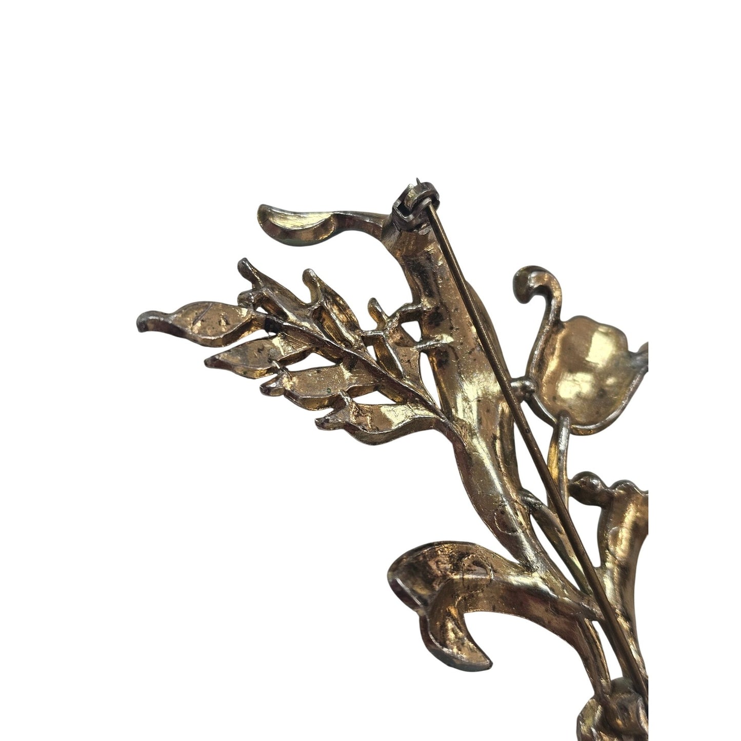 Vintage Enamel Tulip Brooch