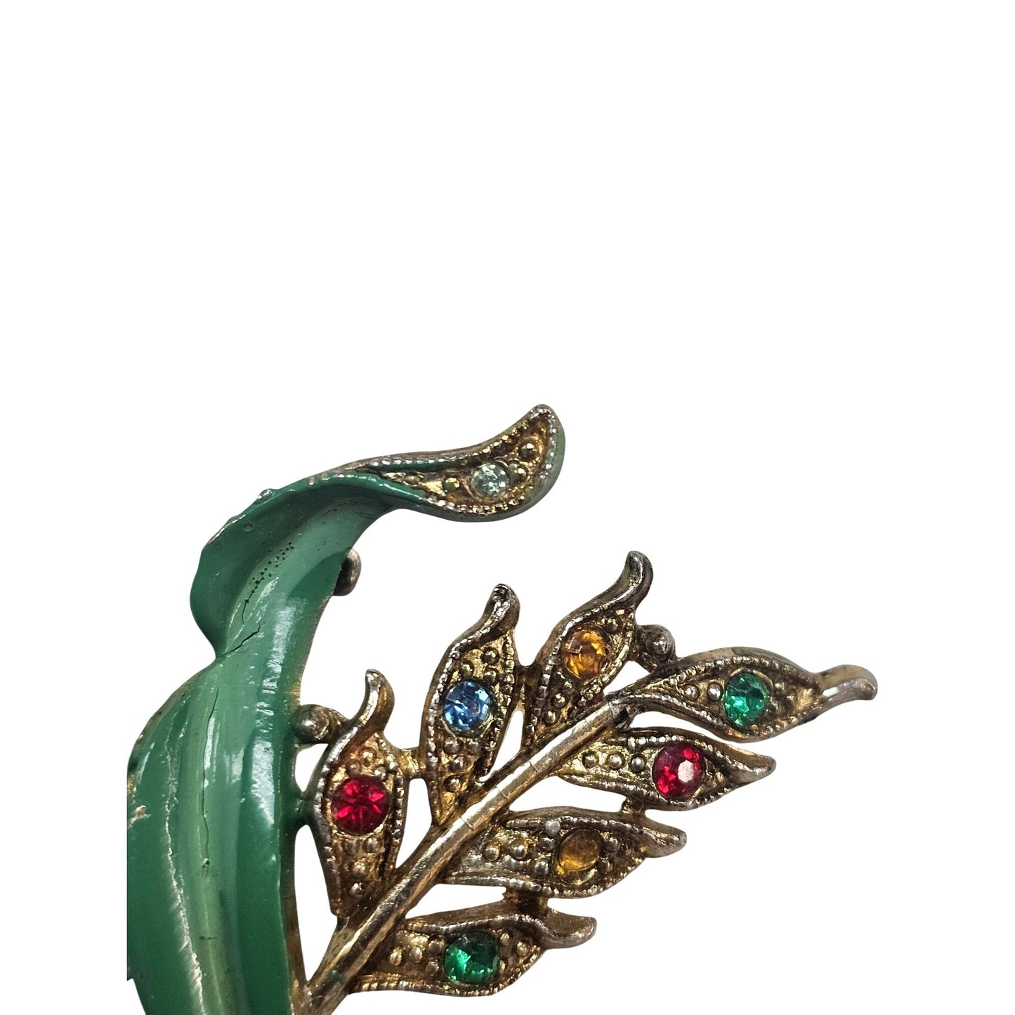 Vintage Enamel Tulip Brooch