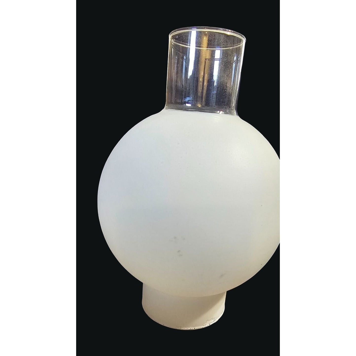 Frosted Glass Ball Lamp Globe Lantern Light Cover Clear Neck White
