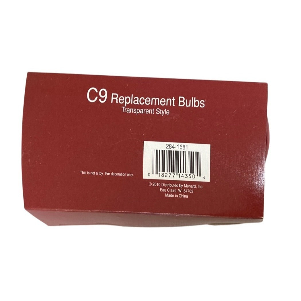 C9 Replacement Bulbs Transparent Multi-Color 4-Pack