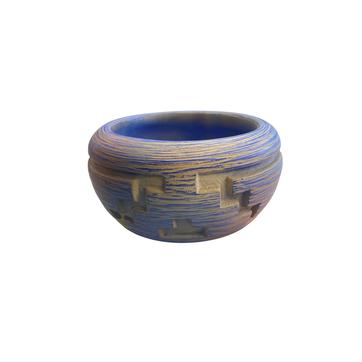 Handcrafted Southwest-Inspired Clay Bowl