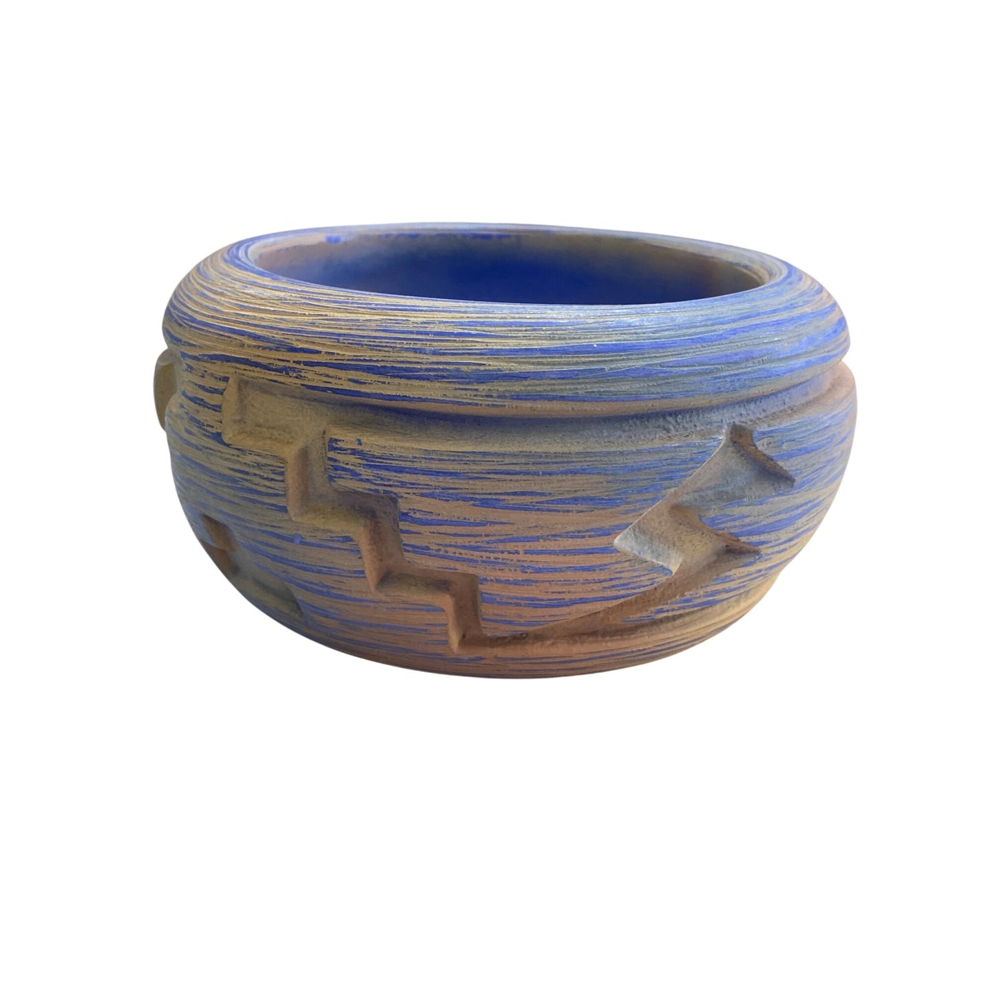 Handcrafted Southwest-Inspired Clay Bowl