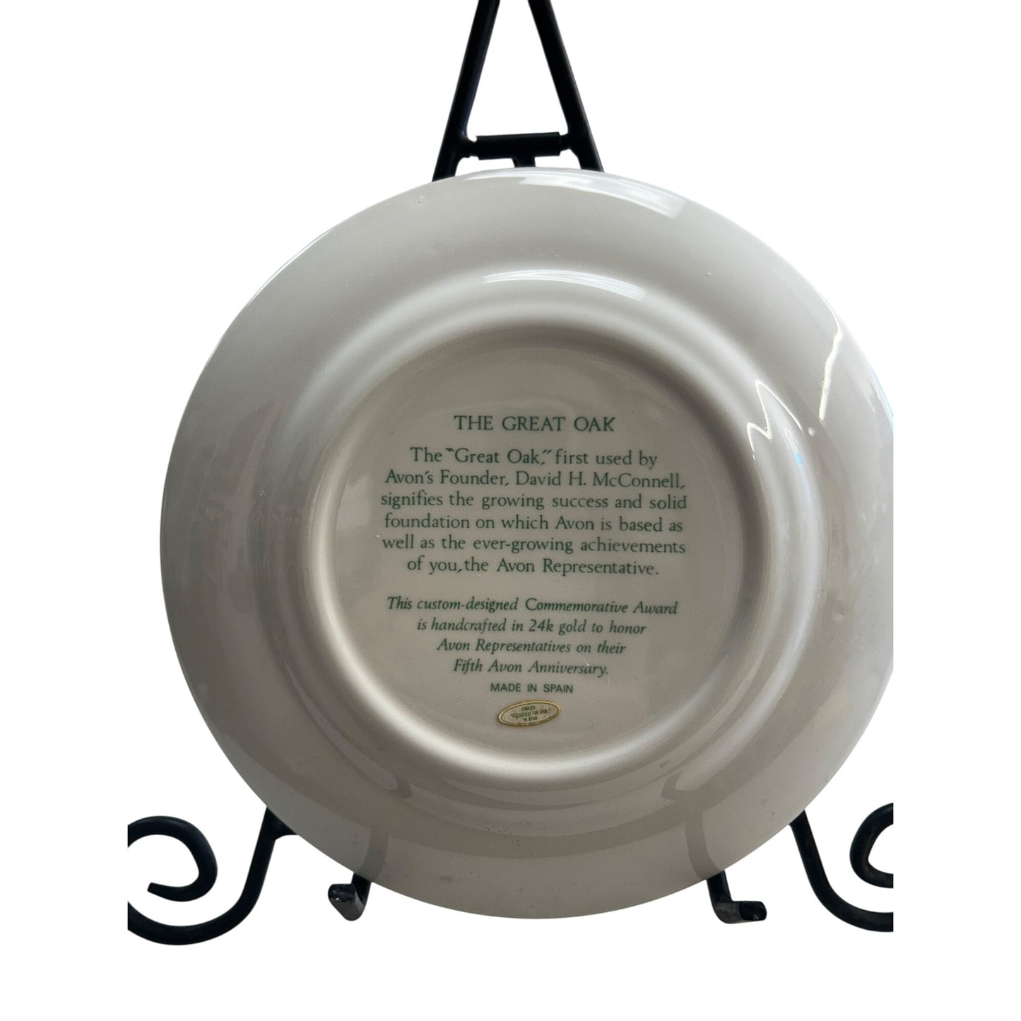 Fifth Avon Anniversary Commemorative Plate