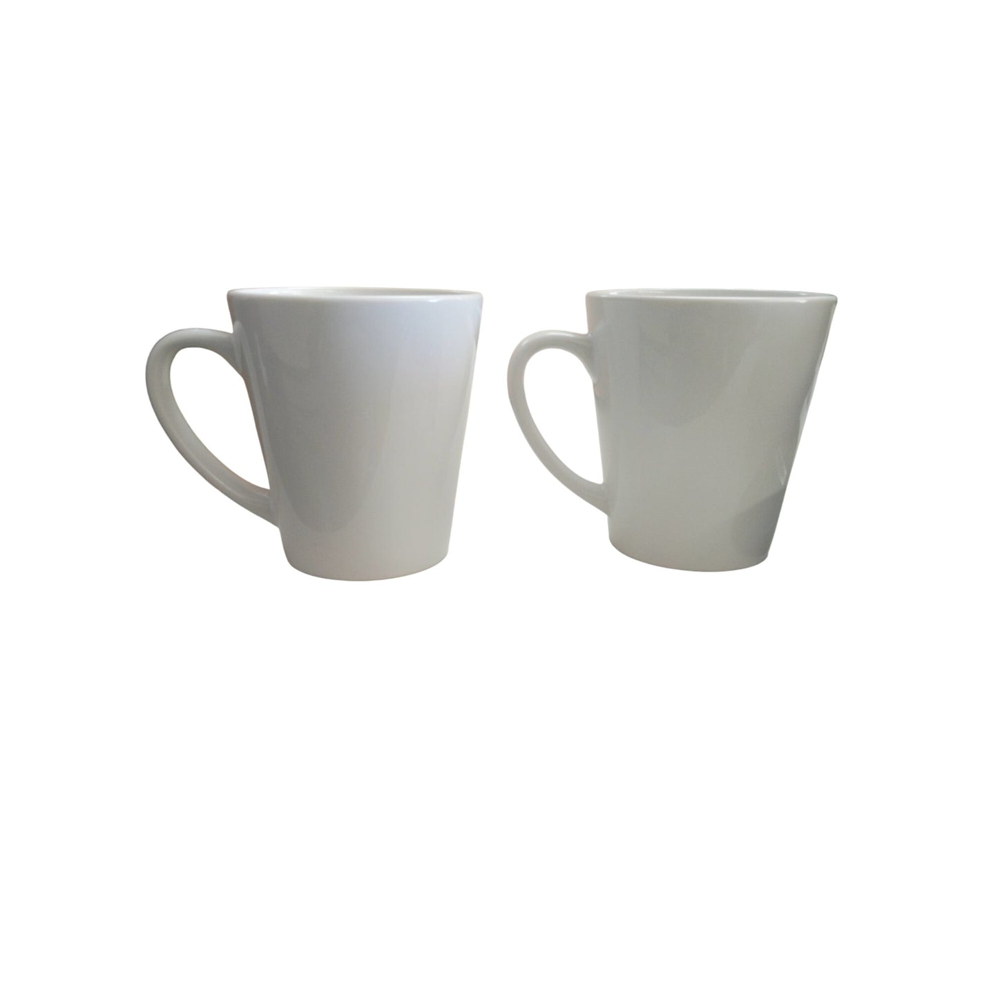 Nalco Water Coffee Mugs Set Of 2 White Ceramic 12 Oz  Durable Design
