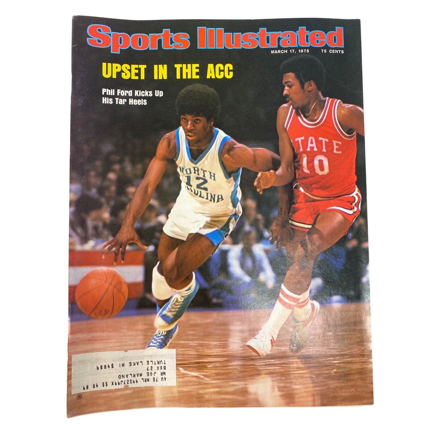 Vintage Sports Illustrated March 17 1975 Magazine Ft. Phil Ford & NC Tar Heels Basketball