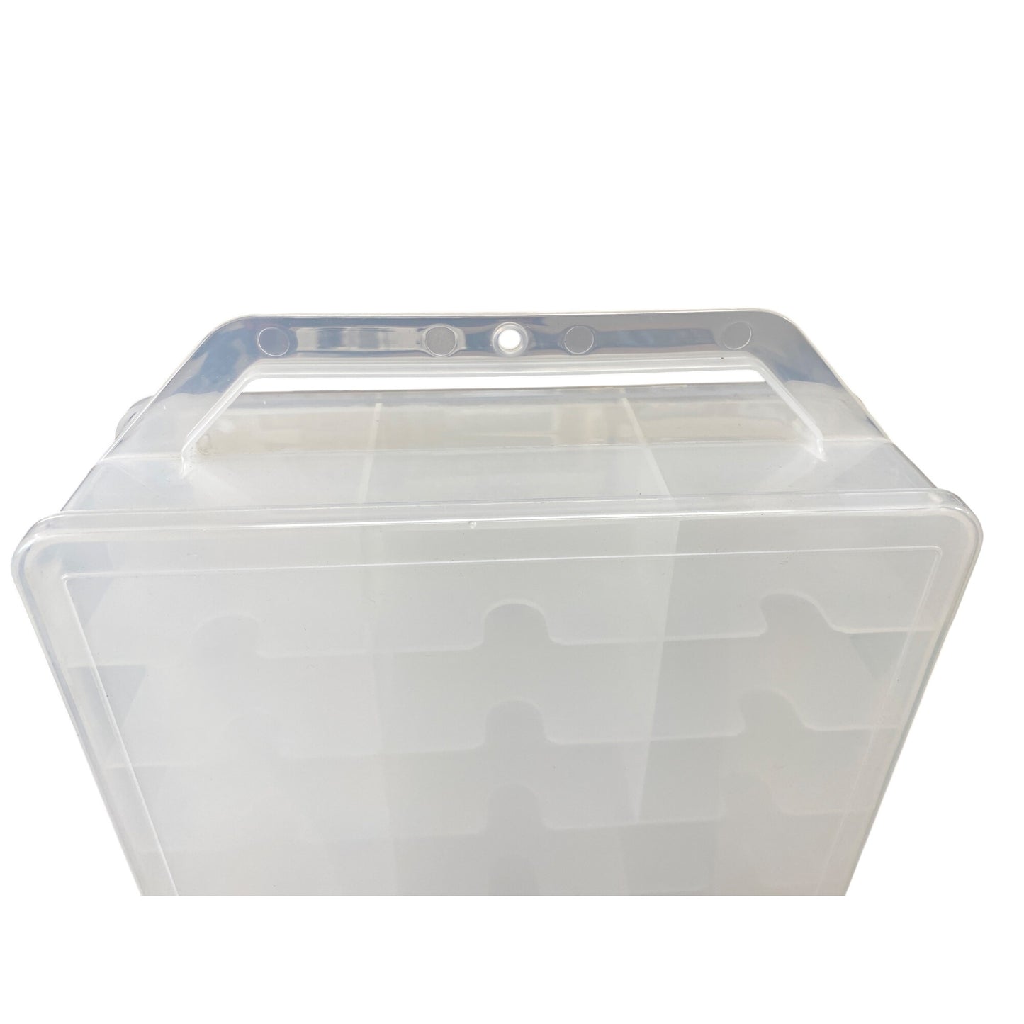 Die-Cast Toy Car Storage Case 48 Car Capacity Lightweight Plastic Built-In Handle & Secure Latch