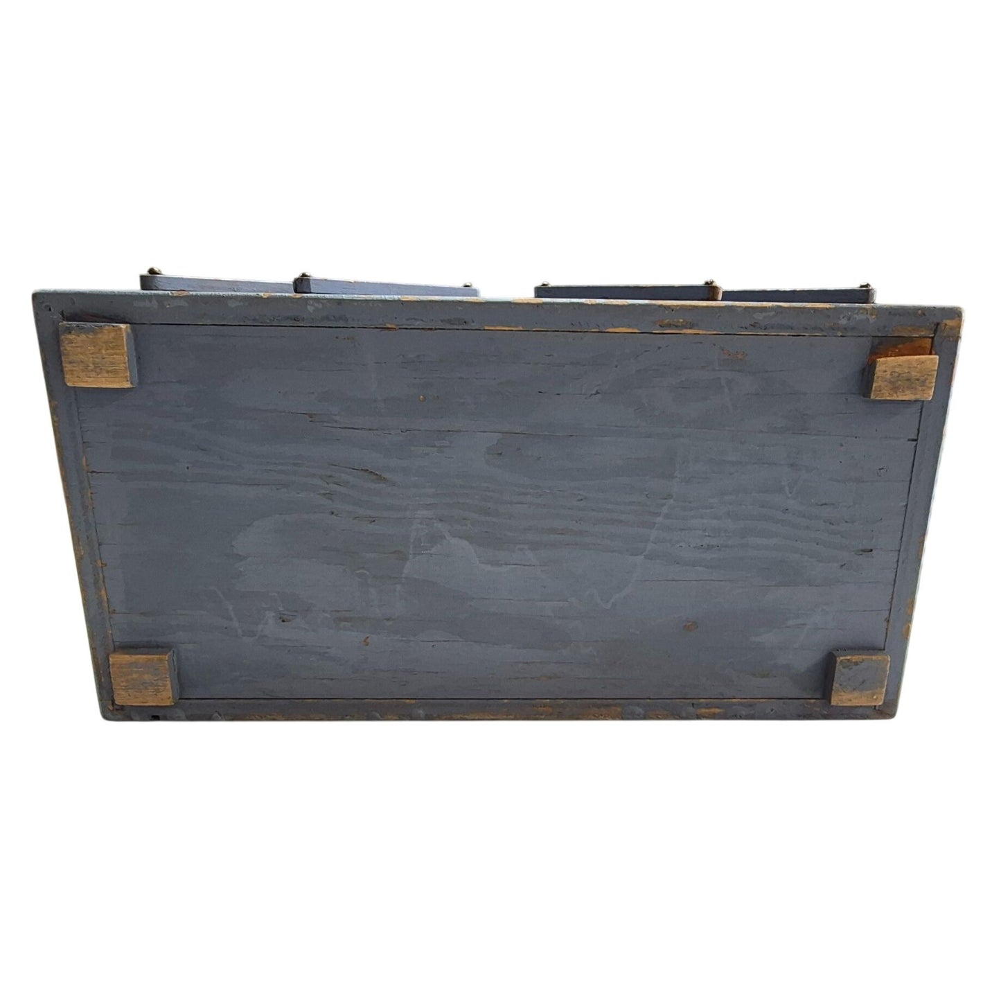 Vintage Wooden Cantilever Sewing Box Organizer