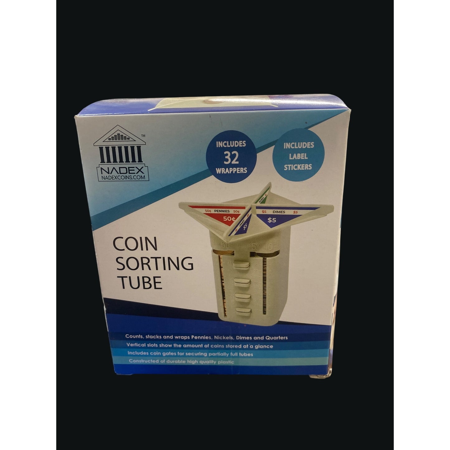 Nadex Coin Sorting Tube