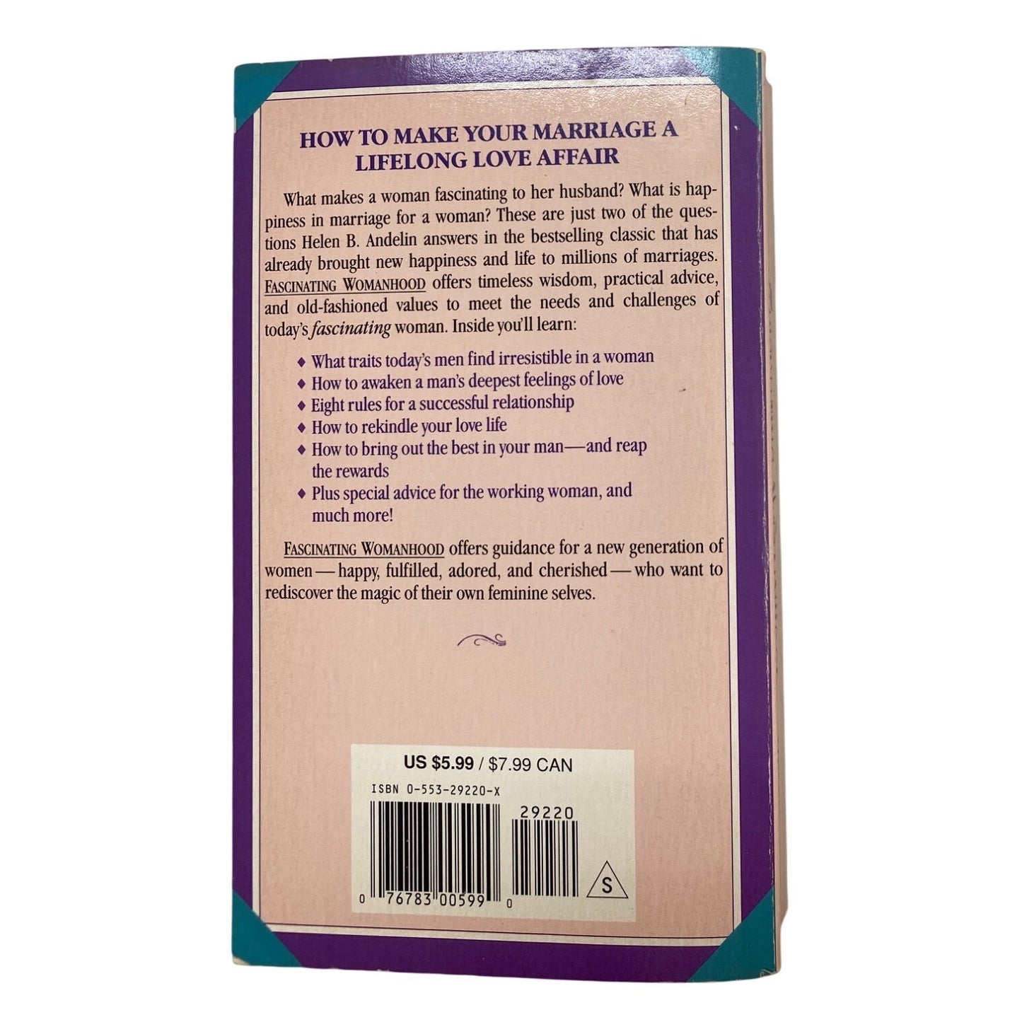 Fascinating Womanhood By Helen Andelin Updated Edition Paperback Book