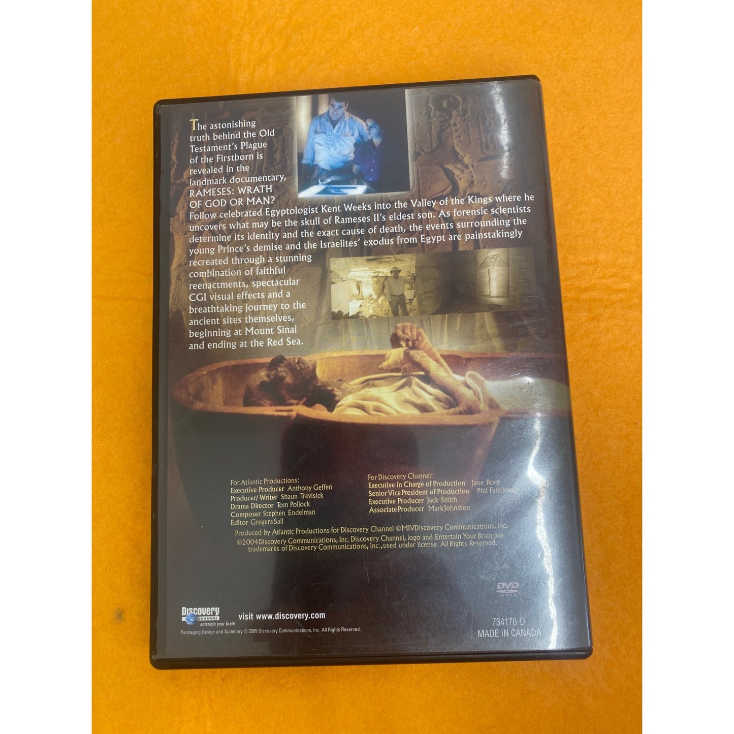 Discovery Channel "Rameses: Wrath Of God Or Man?" DVD