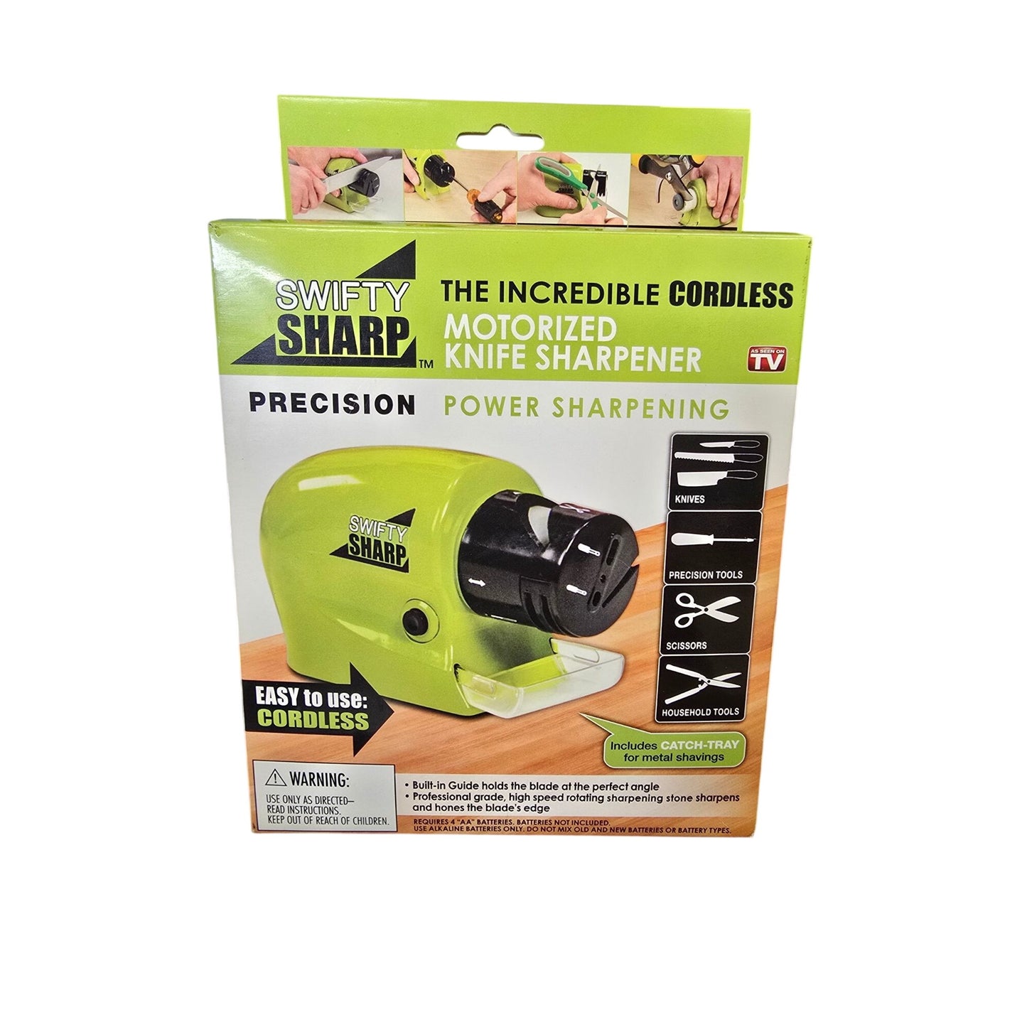 NEW - Swifty Sharp Cordless Motorized Knife Sharpener