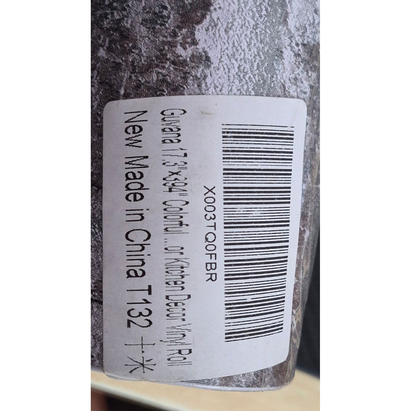 Guvana 17.3"x394" Brick Textured Vinyl Roll