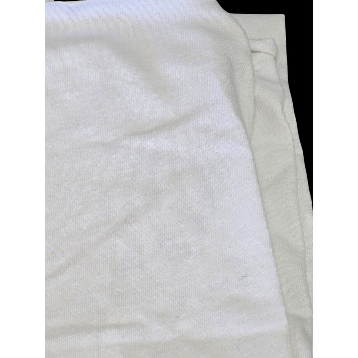 White Knit T-Shirt Fabric Material 41" W x 52" L