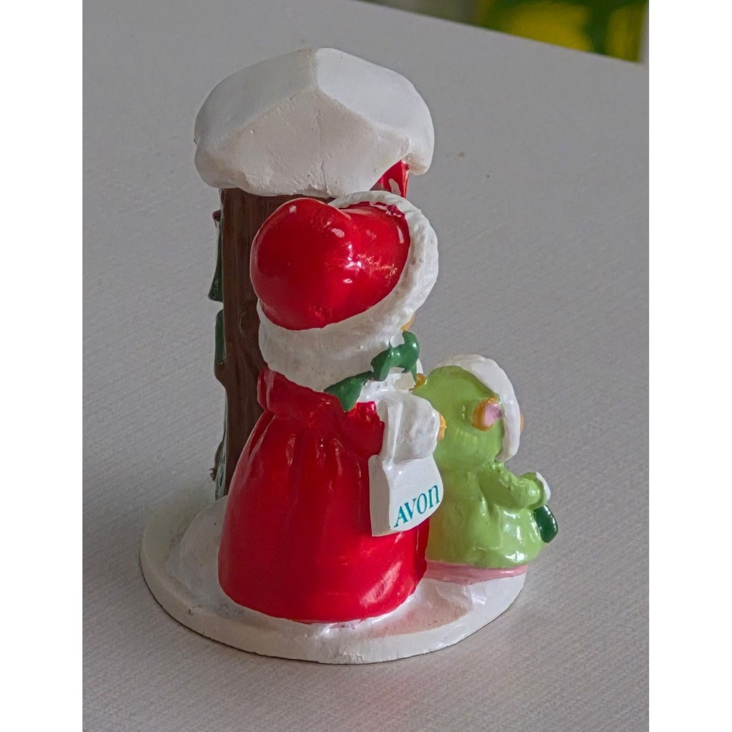Avon Forest Friends Shopping For Treats Mini Figurine Christmas Decor