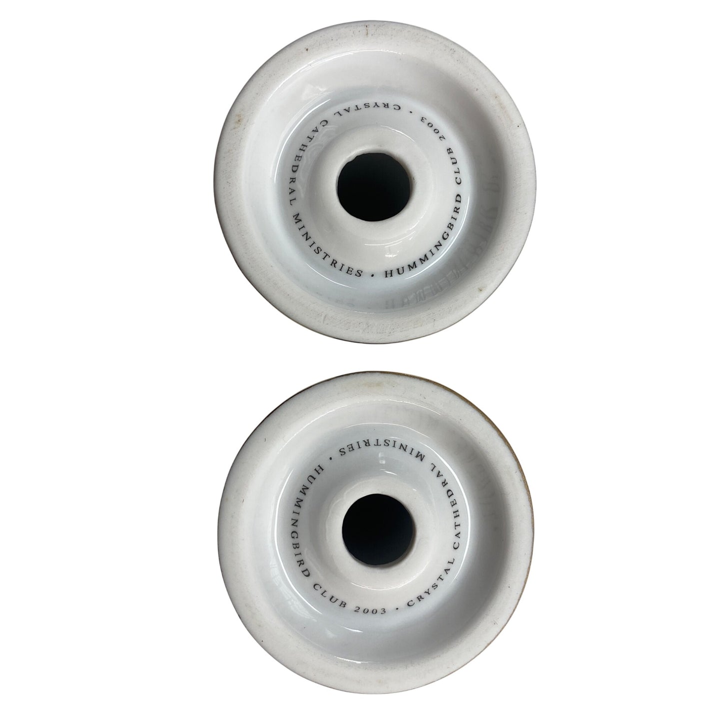 Set Of 2 Crystal Cathedral Ministries Hummingbird