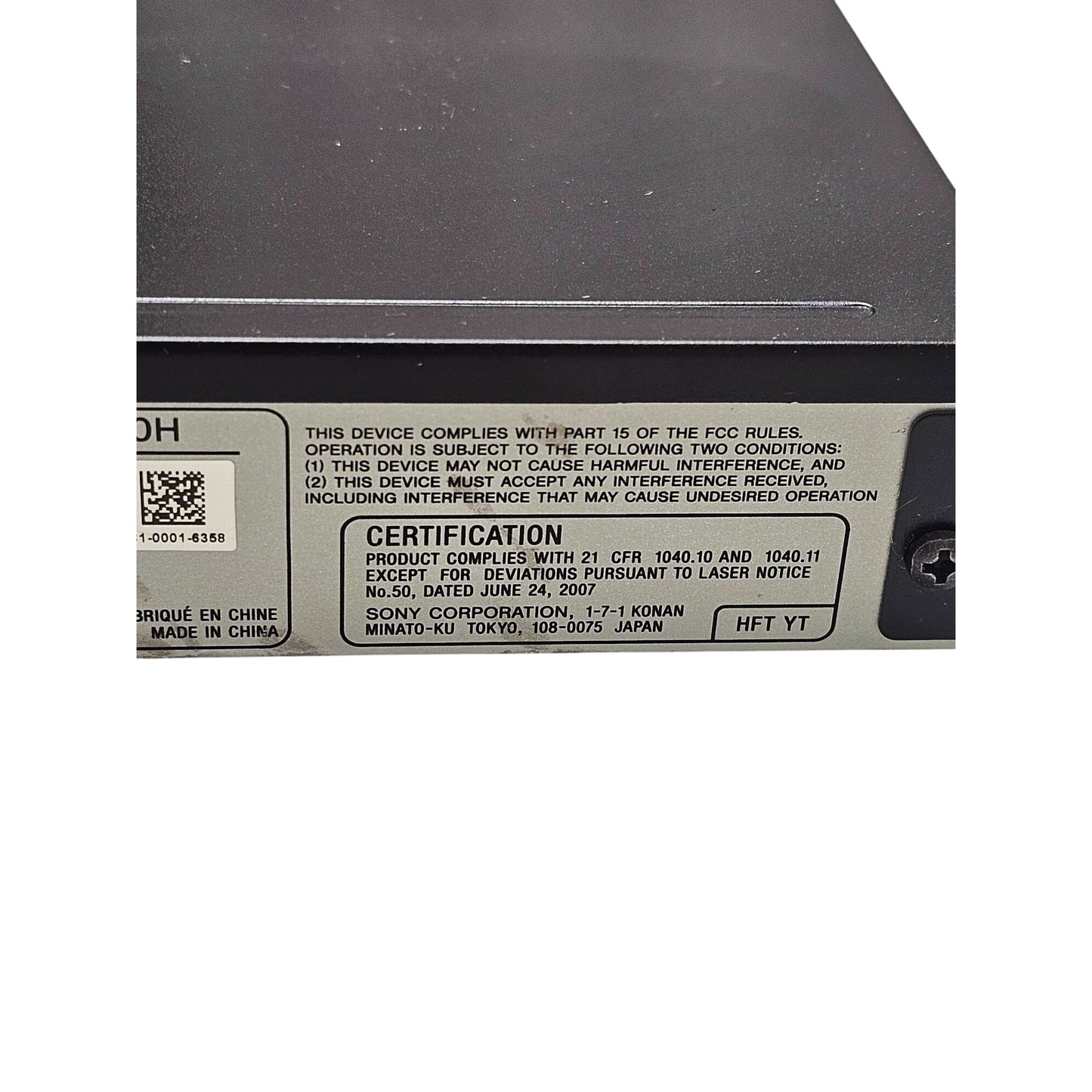 Sony CD/DVD Player & Remote