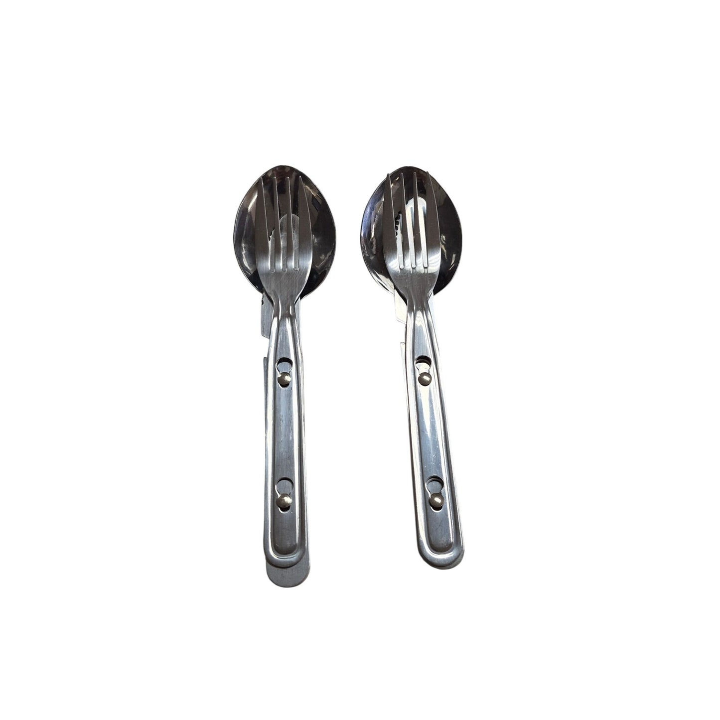Stainless Steel Camping Utensil Set x 2