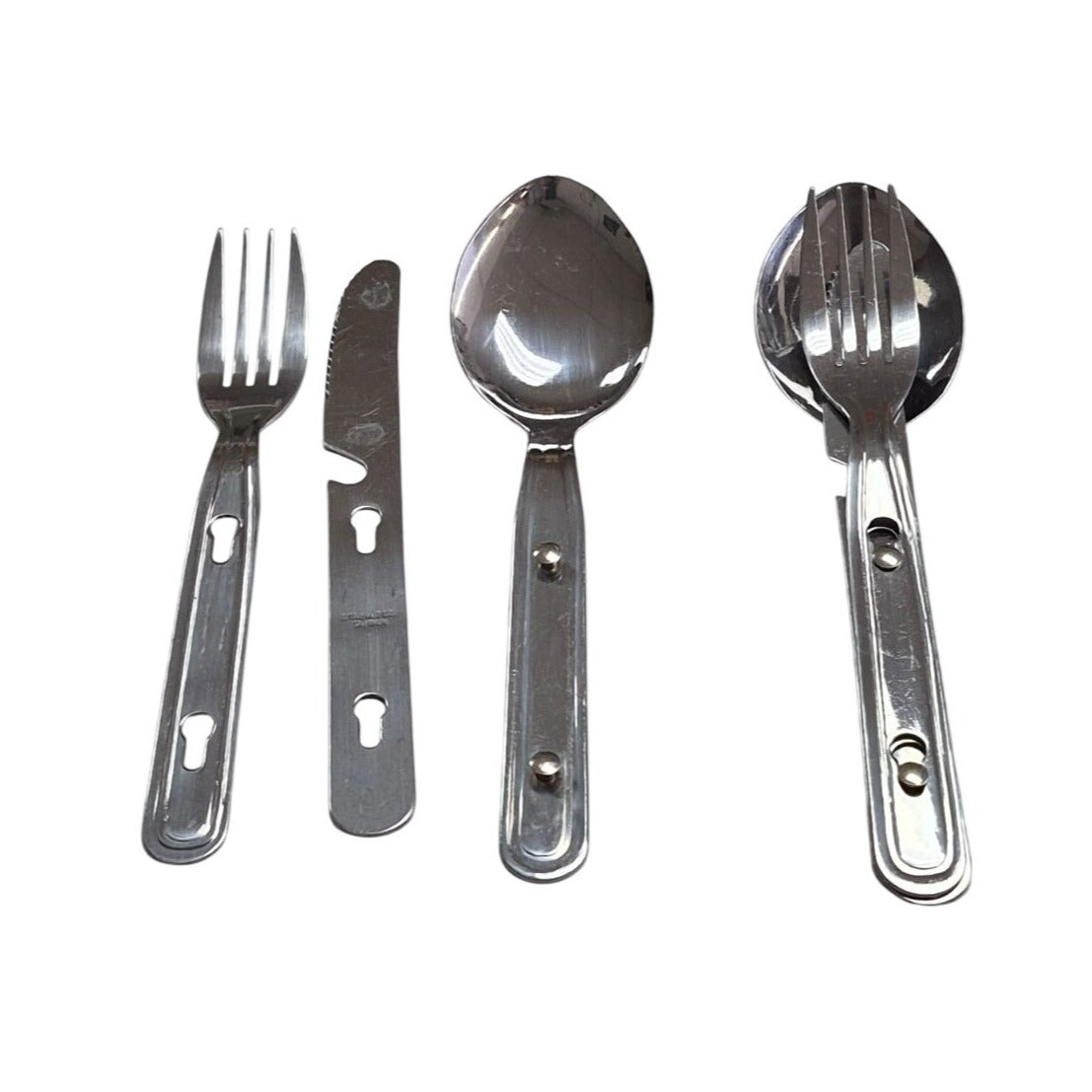 Stainless Steel Camping Utensil Set x 2