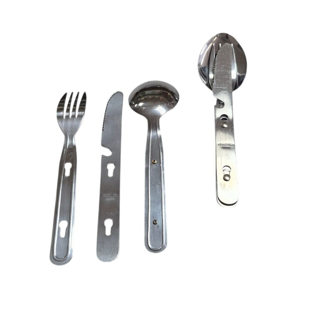 Stainless Steel Camping Utensil Set x 2