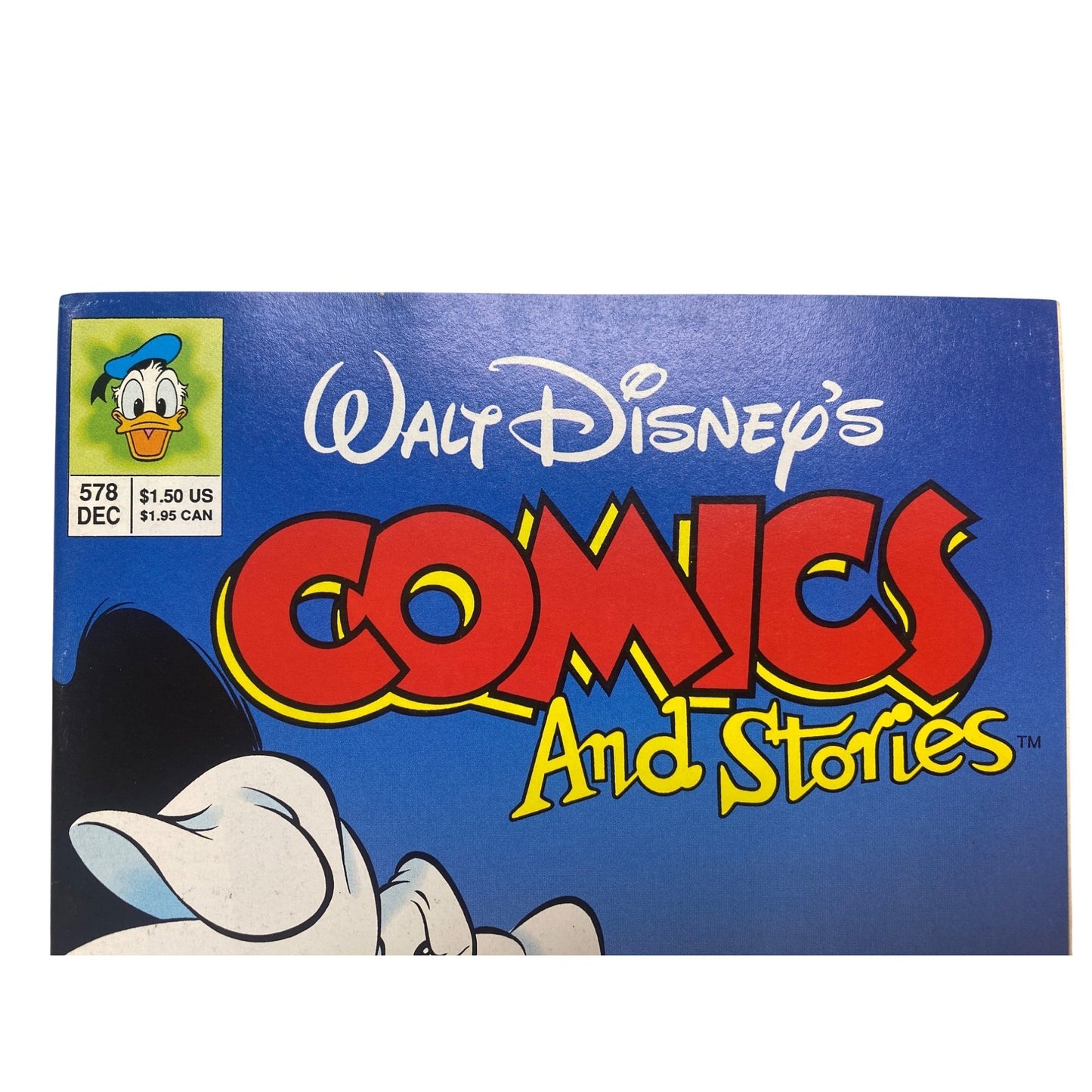 Vintage Walt Disneys Comics & Stories Issue #578 December 1992 Mickey Mouse Donald Duck