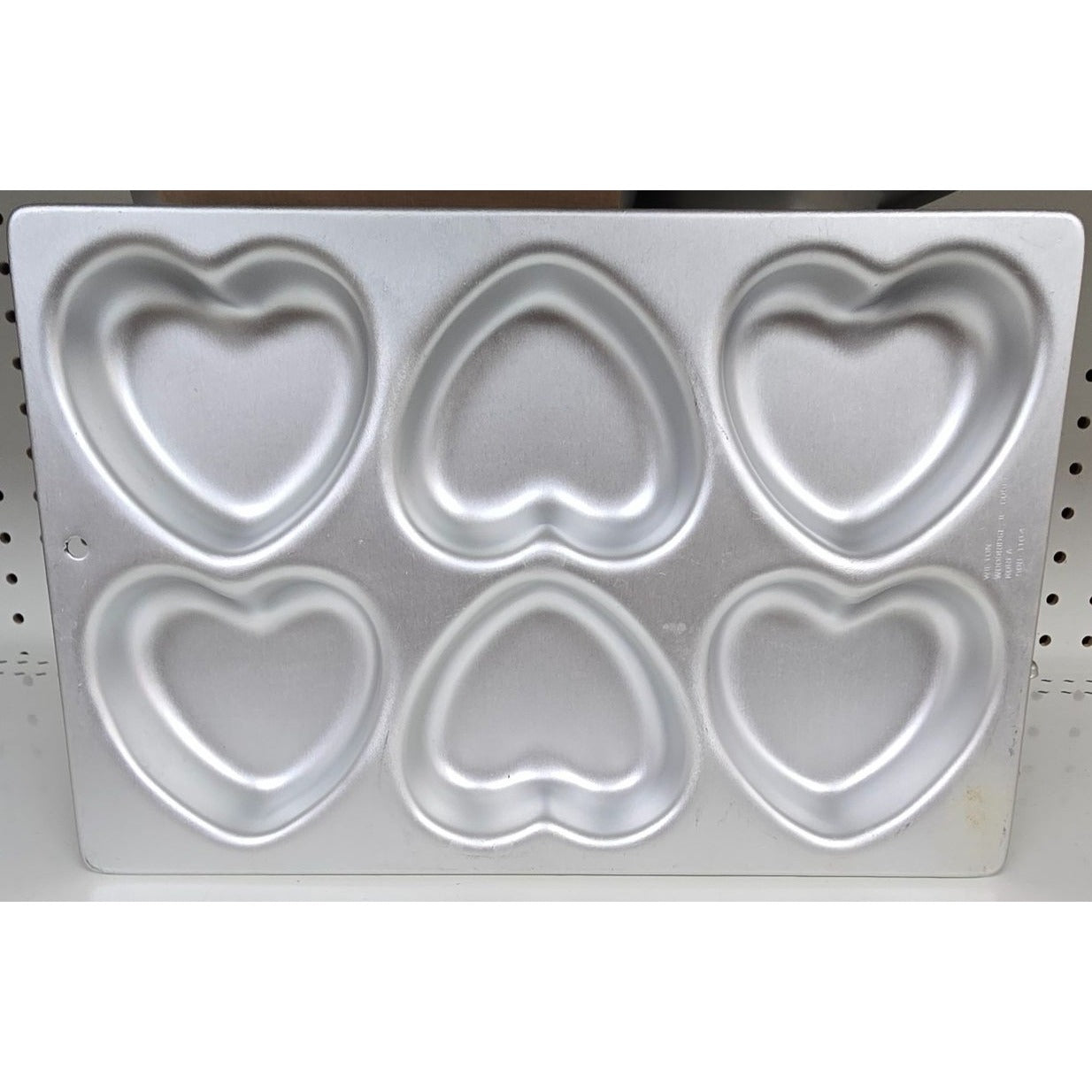 Wilton 6-Cavity Heart-Shaped Nonstick Cake Pan Mold For Baking Desserts