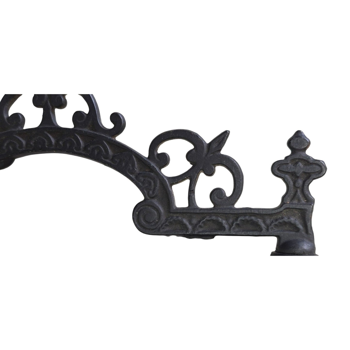 Cast Iron Oil Lamp Wall Swing Arm Holder 12"