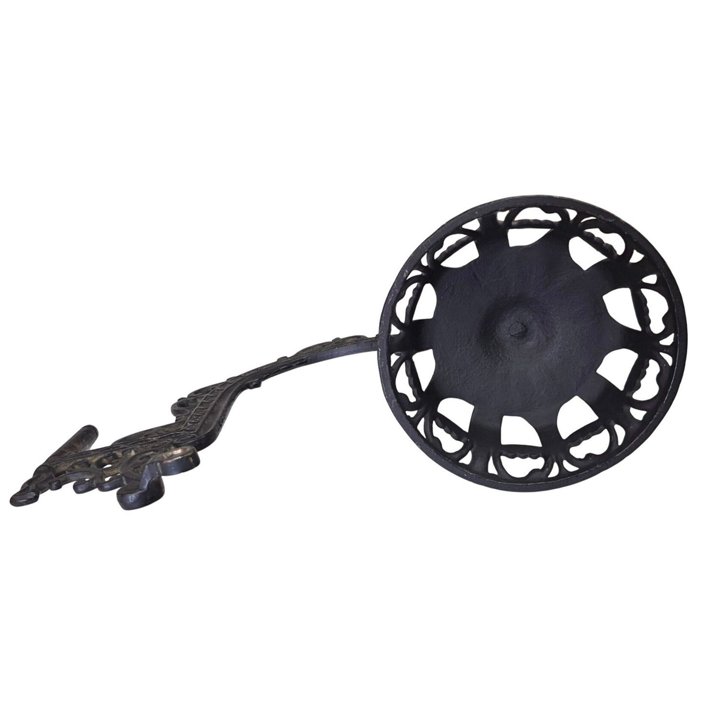 Cast Iron Oil Lamp Wall Swing Arm Holder 12"