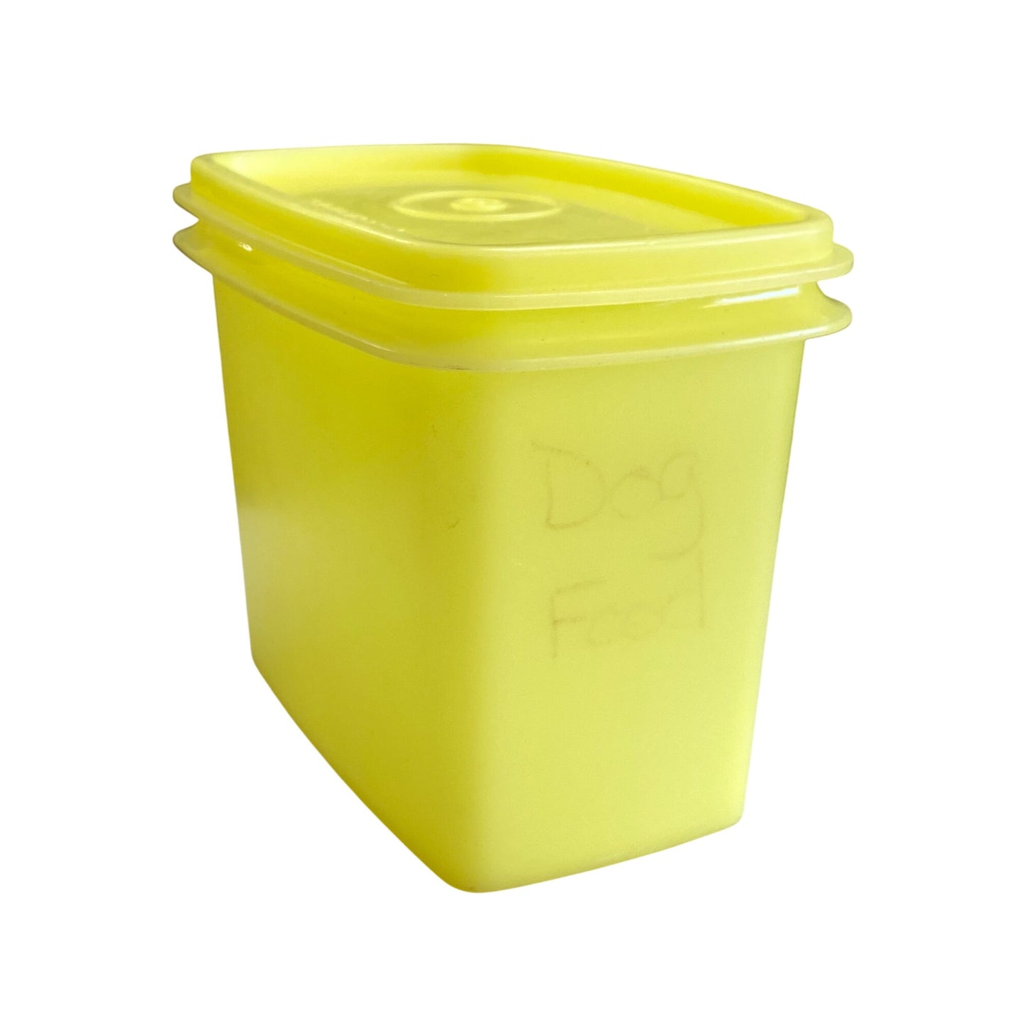 Tupperware Yellow Rectangle Storage Container 1244-3