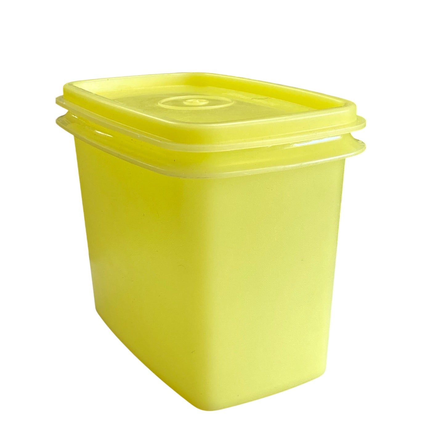 Tupperware Yellow Rectangle Storage Container 1244-3