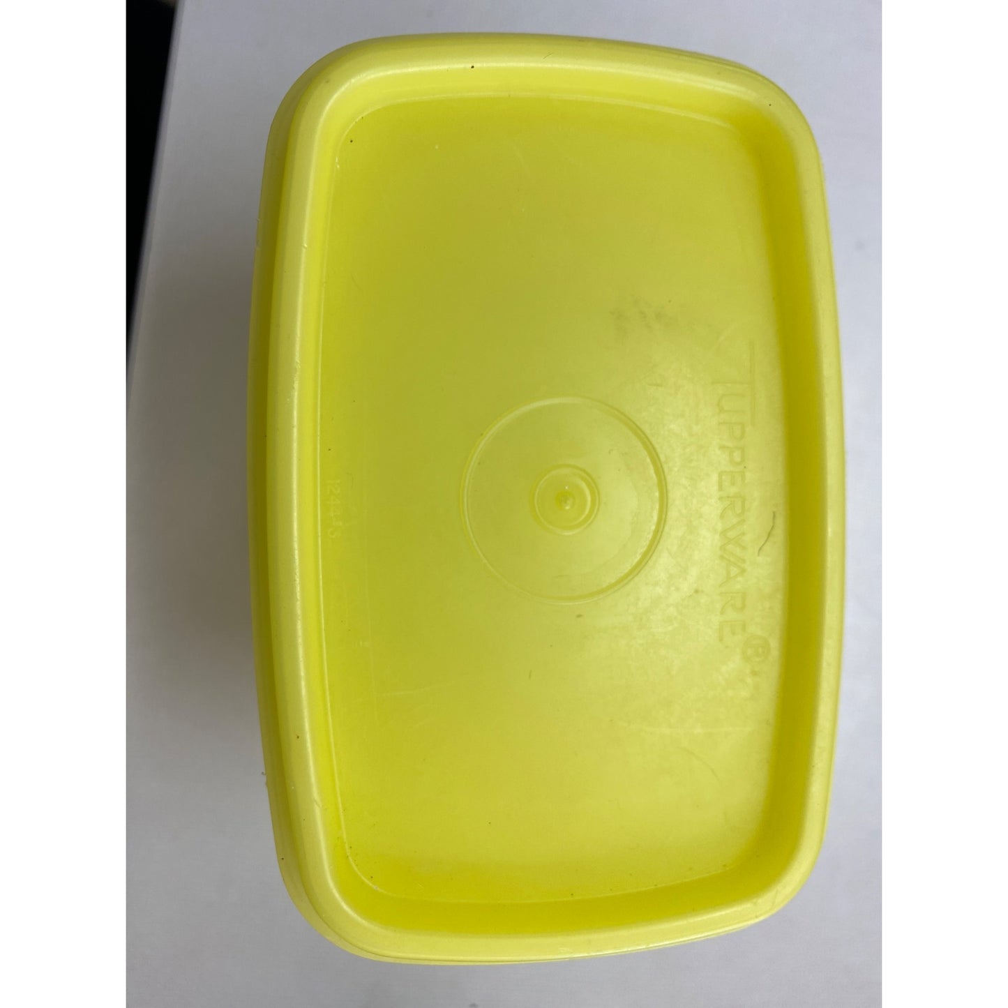 Tupperware Yellow Rectangle Storage Container 1244-3