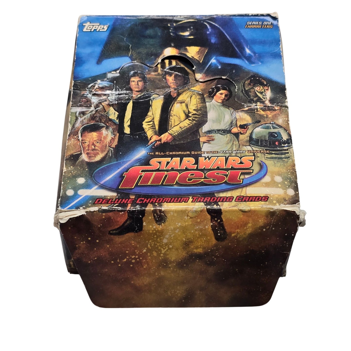 Large Lot Star Wars Finest Deluxe Chromium Trading Cards