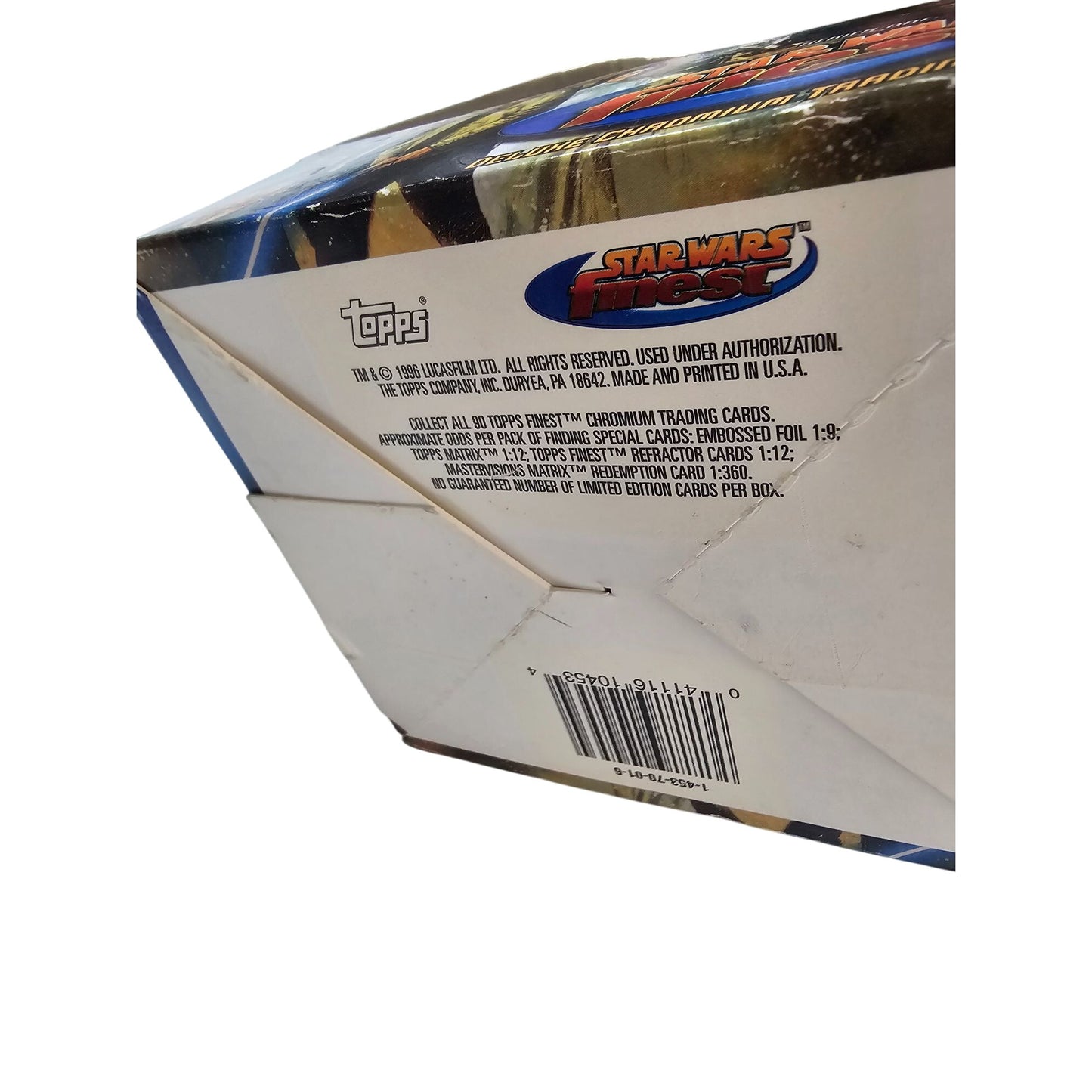 Large Lot Star Wars Finest Deluxe Chromium Trading Cards