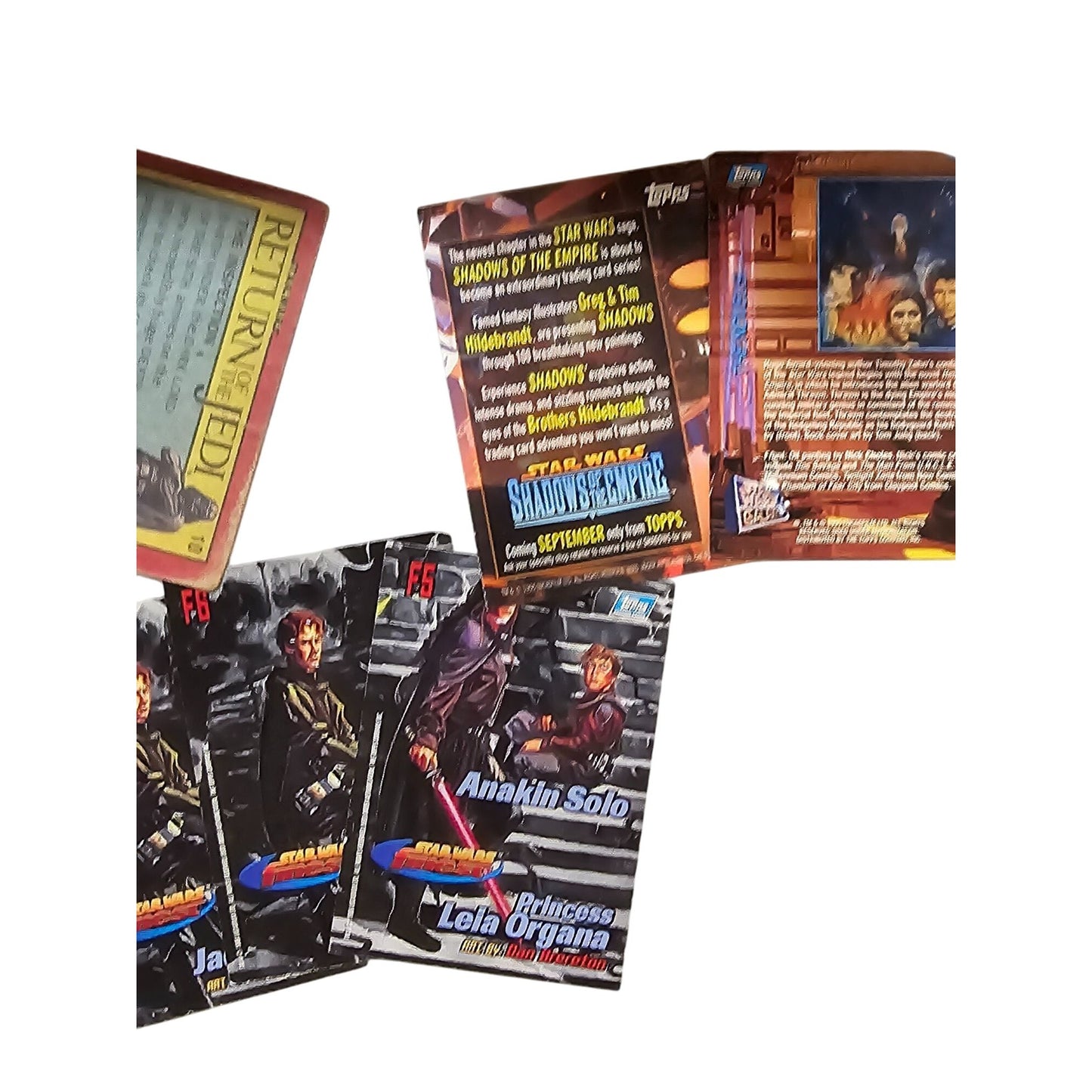 Large Lot Star Wars Finest Deluxe Chromium Trading Cards