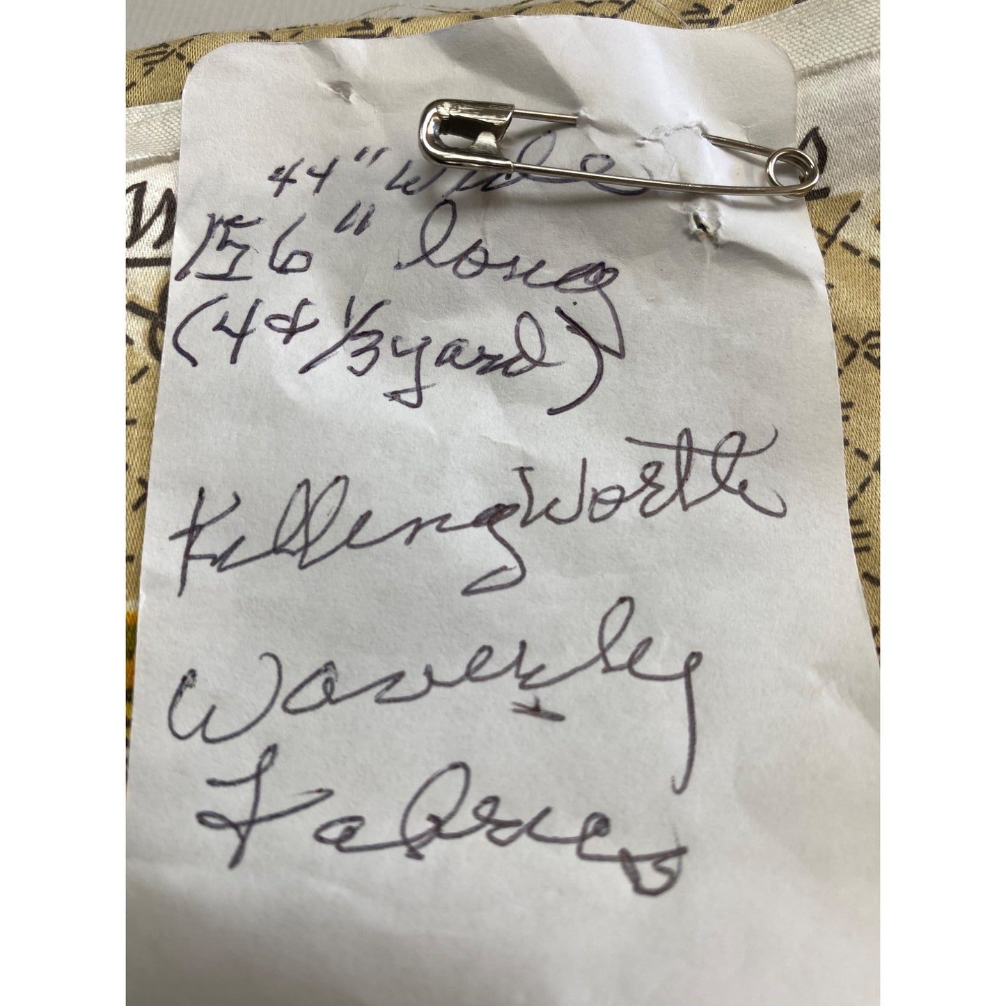 Vintage Waverly Cotton 44" Wide X 156" - 4.33 yds