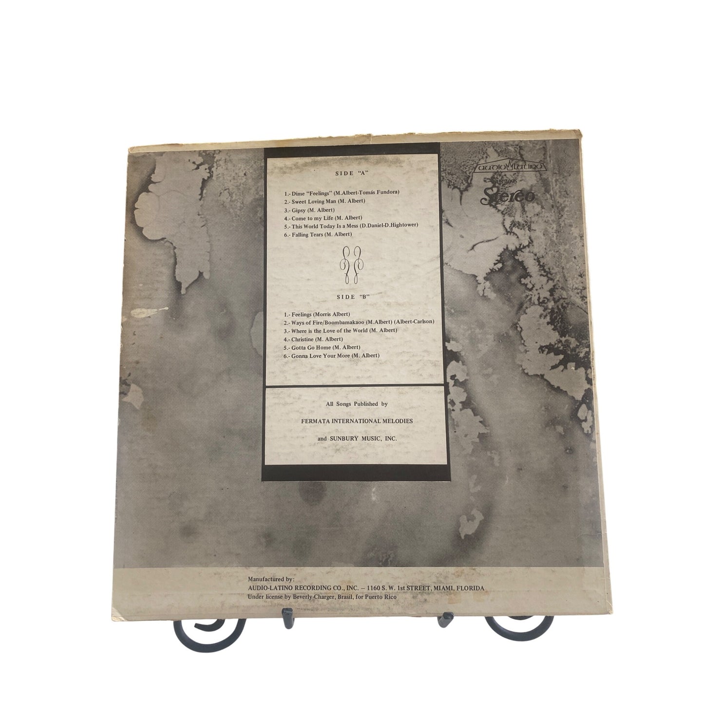 Morris Albert "Feelings" Vinyl Record Album - English Version 1975